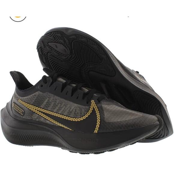 Nike Zoom Gravity GD Metallic Gold Running Sneakers Womens Size 7 - Picture 1 of 11